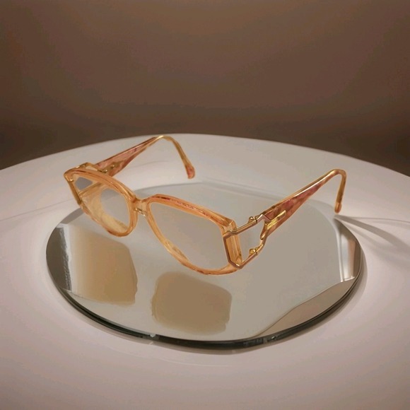 Usher Accessories - SL Gold & Marble Pink Vintage Eyeglass